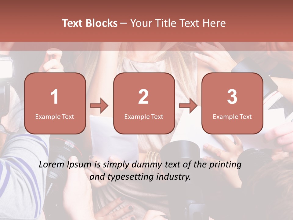 Caucasian Smiling Young PowerPoint Template