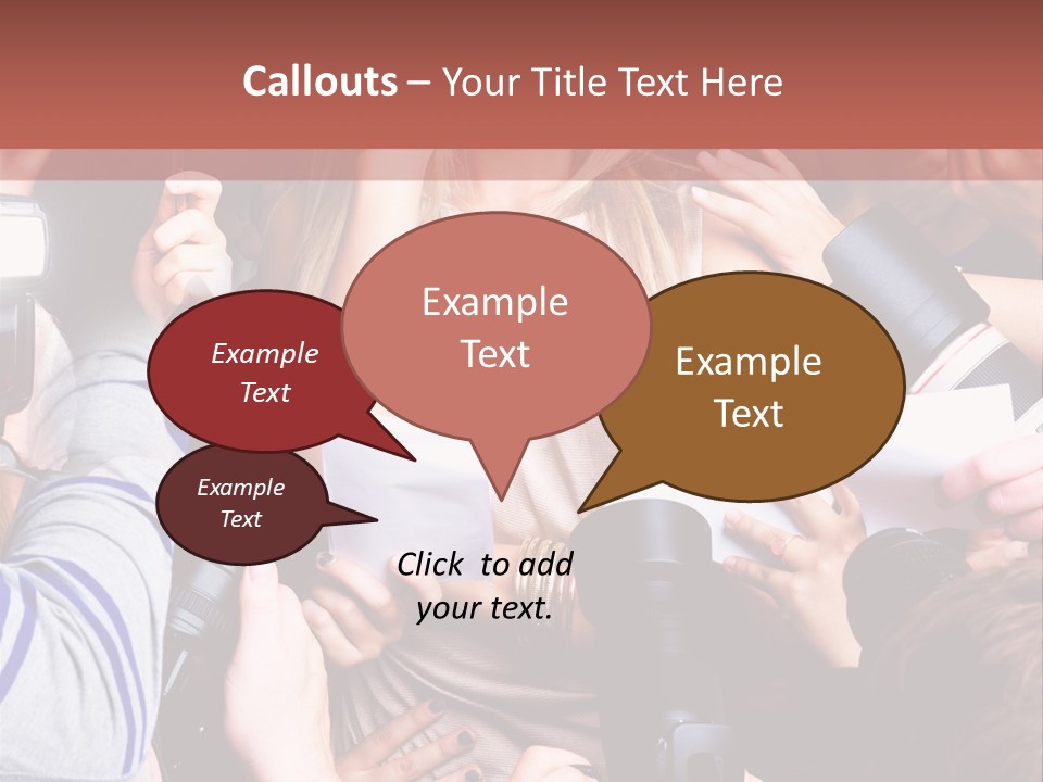 Caucasian Smiling Young PowerPoint Template