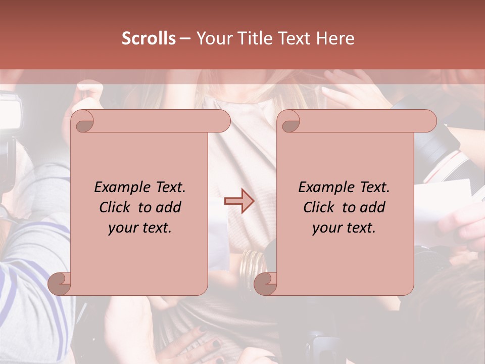 Caucasian Smiling Young PowerPoint Template