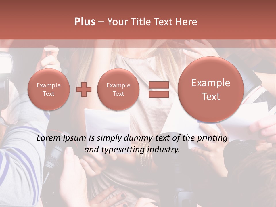 Caucasian Smiling Young PowerPoint Template