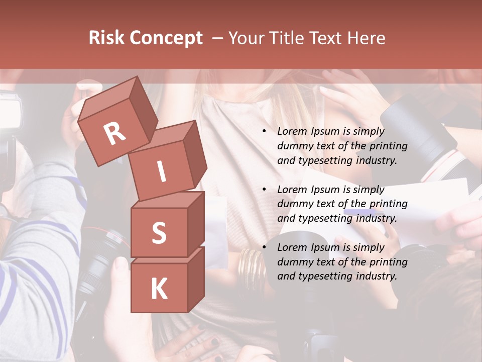 Caucasian Smiling Young PowerPoint Template