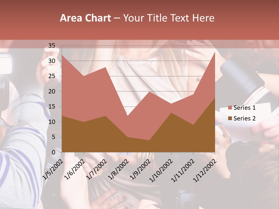 Caucasian Smiling Young PowerPoint Template