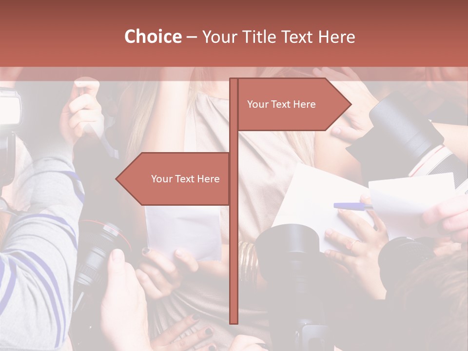 Caucasian Smiling Young PowerPoint Template