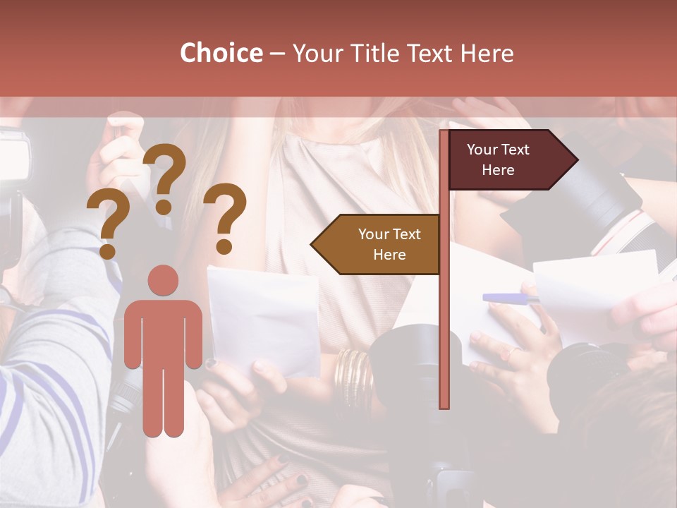 Caucasian Smiling Young PowerPoint Template