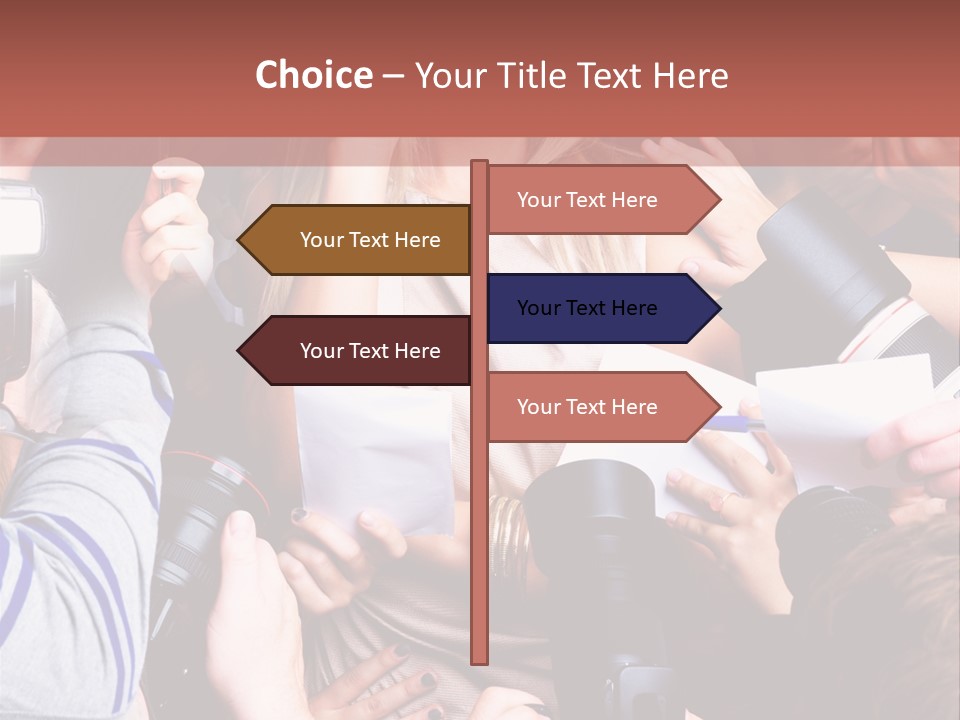 Caucasian Smiling Young PowerPoint Template