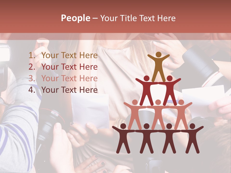 Caucasian Smiling Young PowerPoint Template