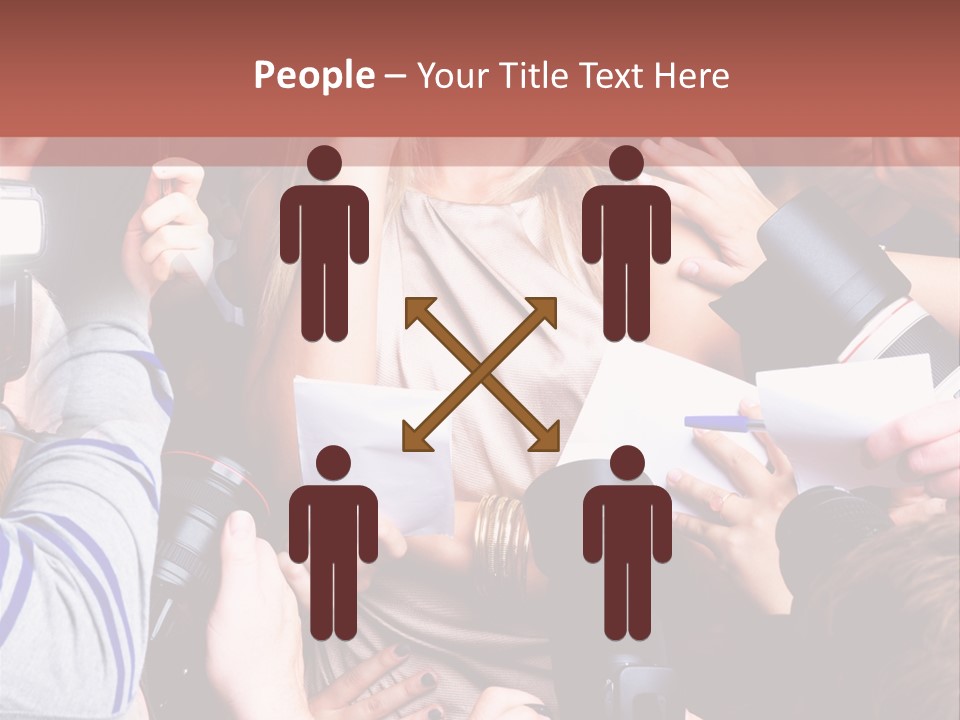 Caucasian Smiling Young PowerPoint Template