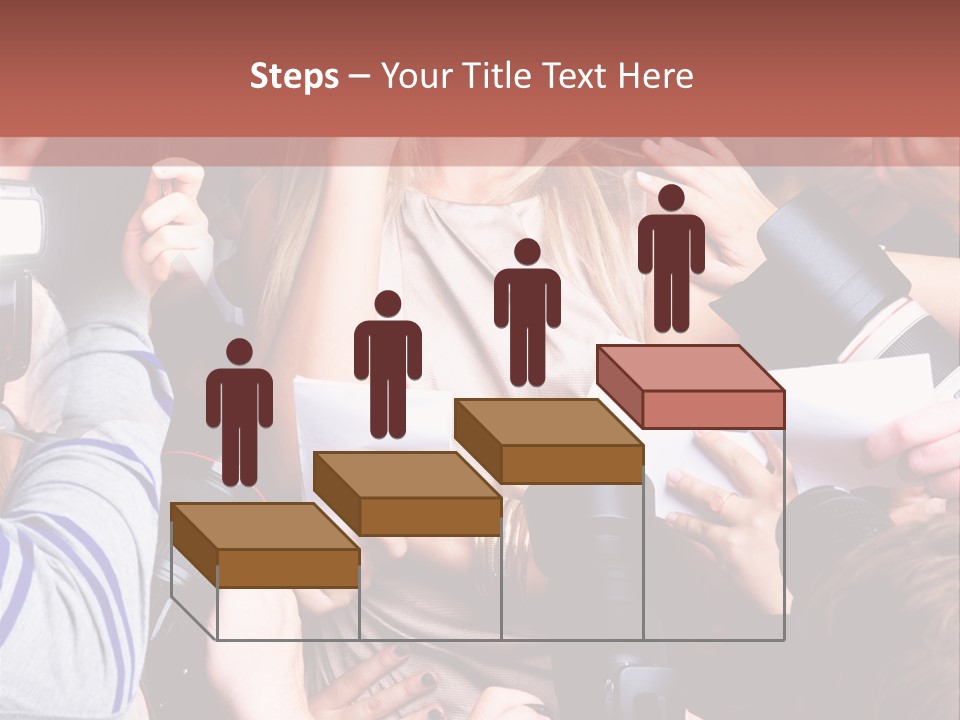 Caucasian Smiling Young PowerPoint Template