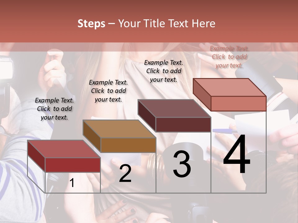 Caucasian Smiling Young PowerPoint Template