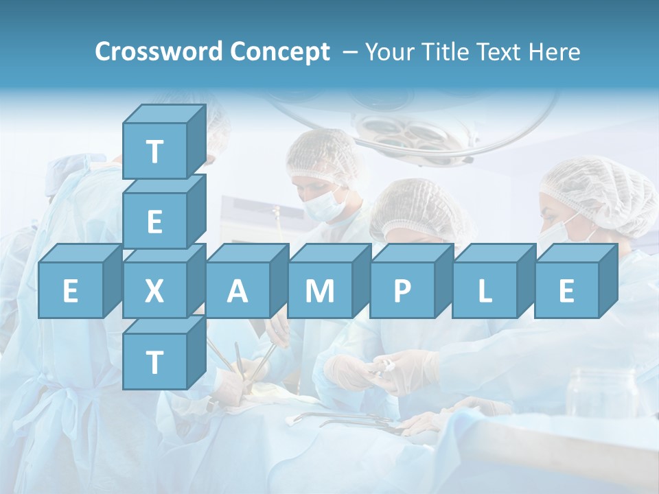 Sterile Young Assistance PowerPoint Template