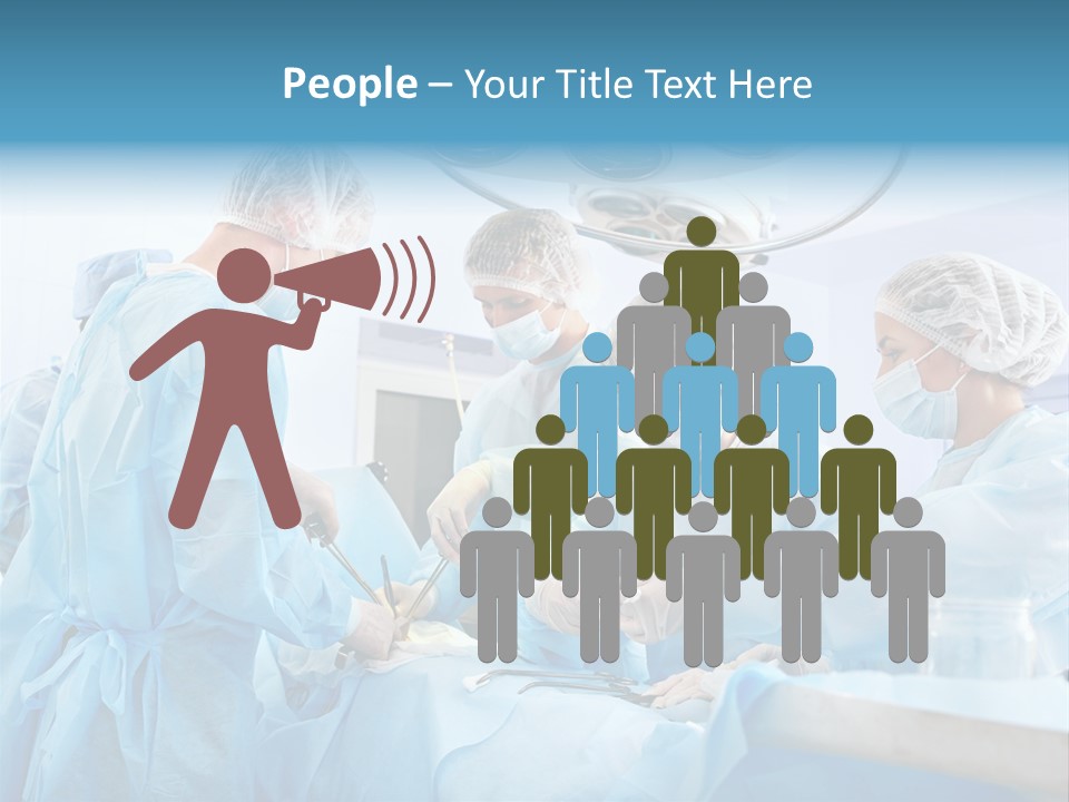 Sterile Young Assistance PowerPoint Template