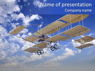 Aerial Transportation Outdoor PowerPoint Template