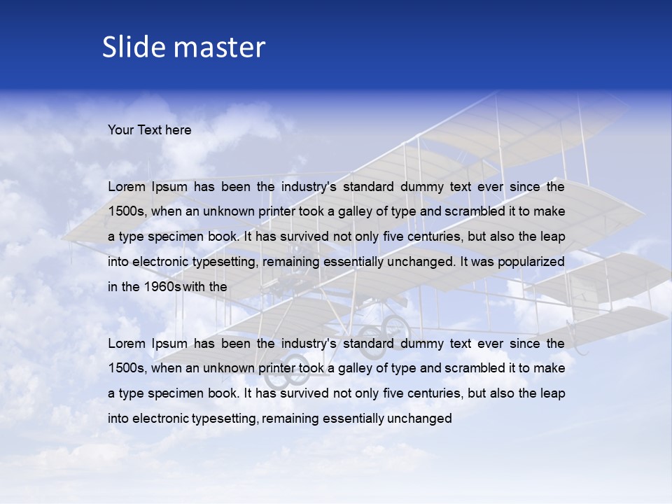 Aerial Transportation Outdoor PowerPoint Template