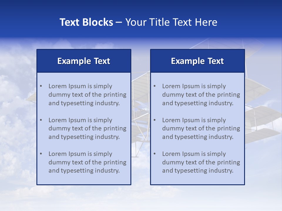 Aerial Transportation Outdoor PowerPoint Template