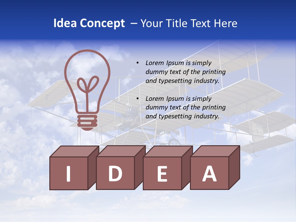 Aerial Transportation Outdoor PowerPoint Template