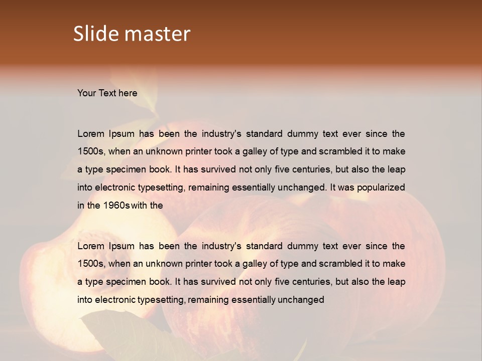 Fishing Ripe Food PowerPoint Template