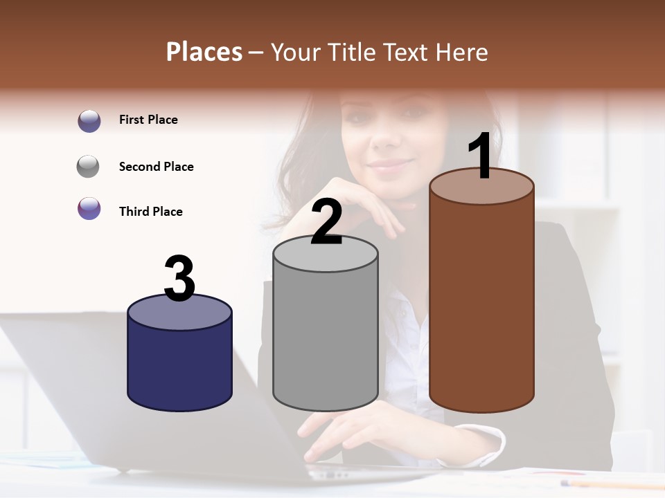 Portrait Young Professional PowerPoint Template