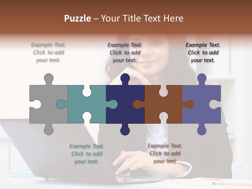 Portrait Young Professional PowerPoint Template