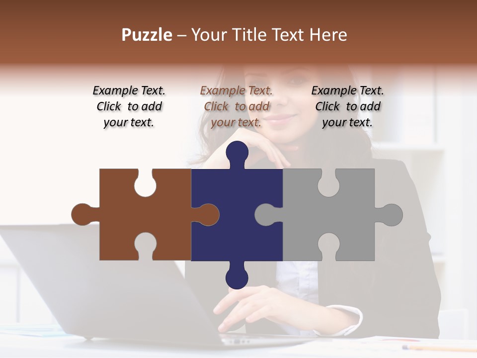 Portrait Young Professional PowerPoint Template