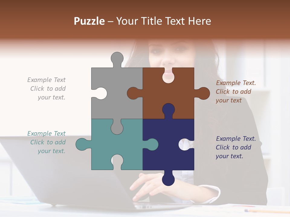 Portrait Young Professional PowerPoint Template