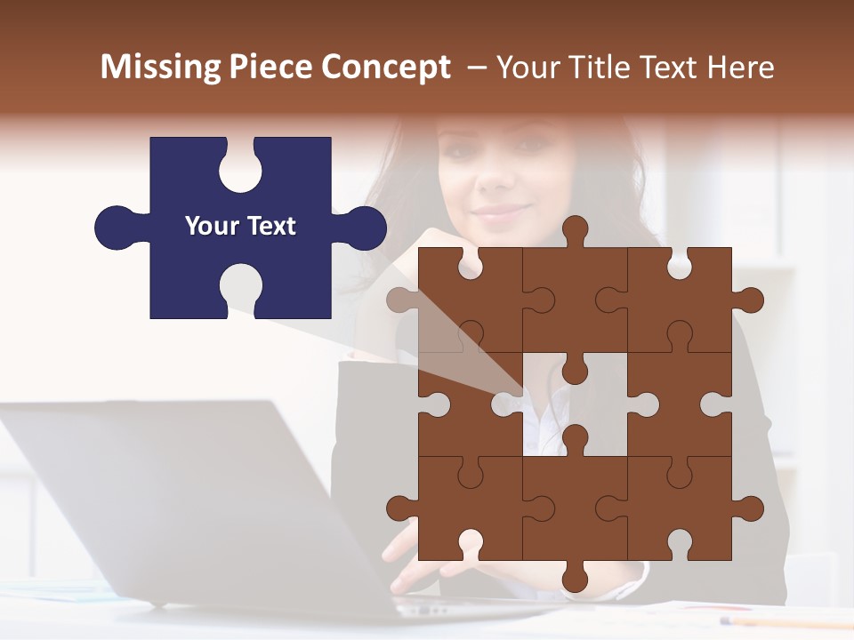 Portrait Young Professional PowerPoint Template