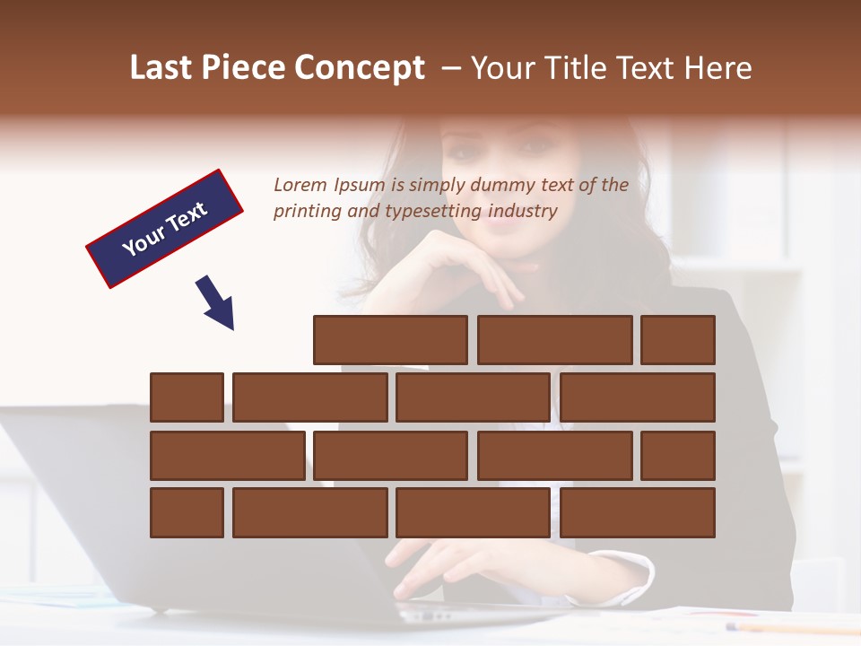 Portrait Young Professional PowerPoint Template