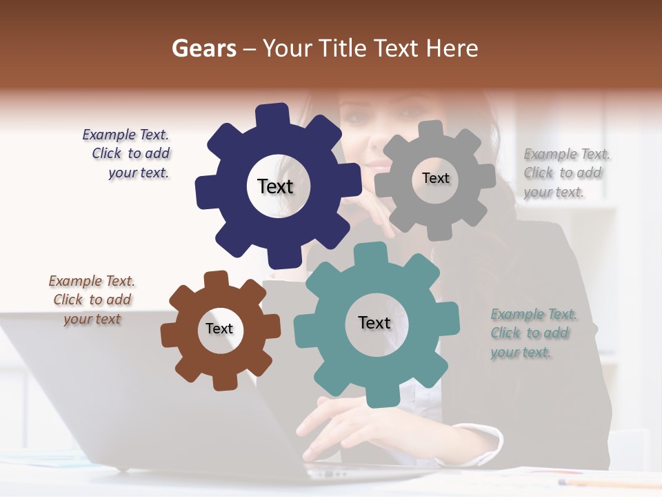 Portrait Young Professional PowerPoint Template