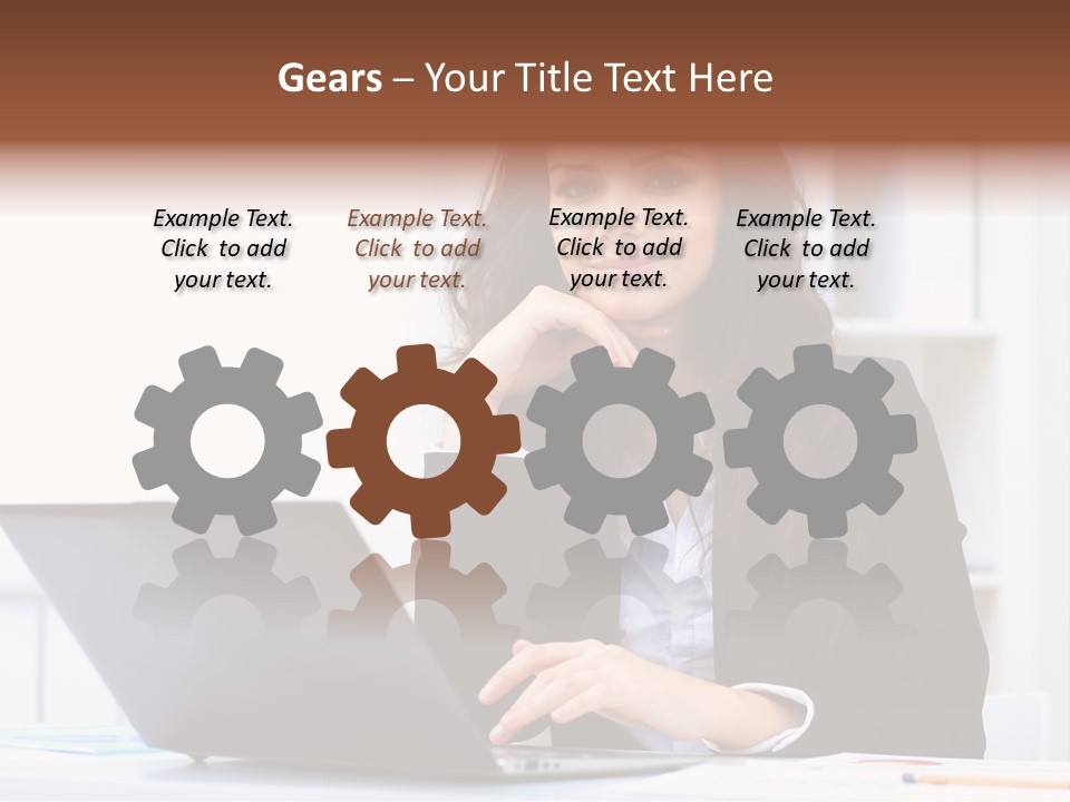 Portrait Young Professional PowerPoint Template