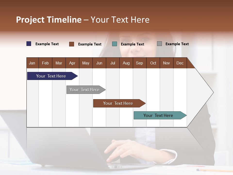 Portrait Young Professional PowerPoint Template