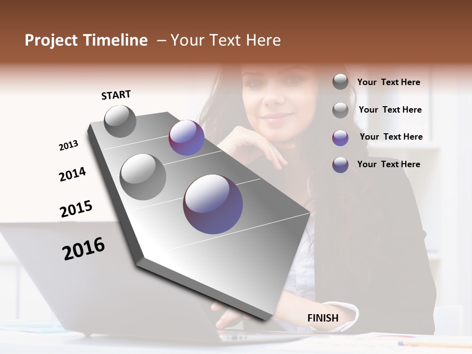 Portrait Young Professional PowerPoint Template