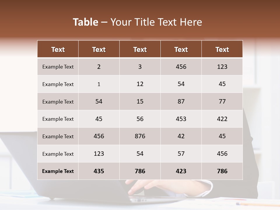 Portrait Young Professional PowerPoint Template