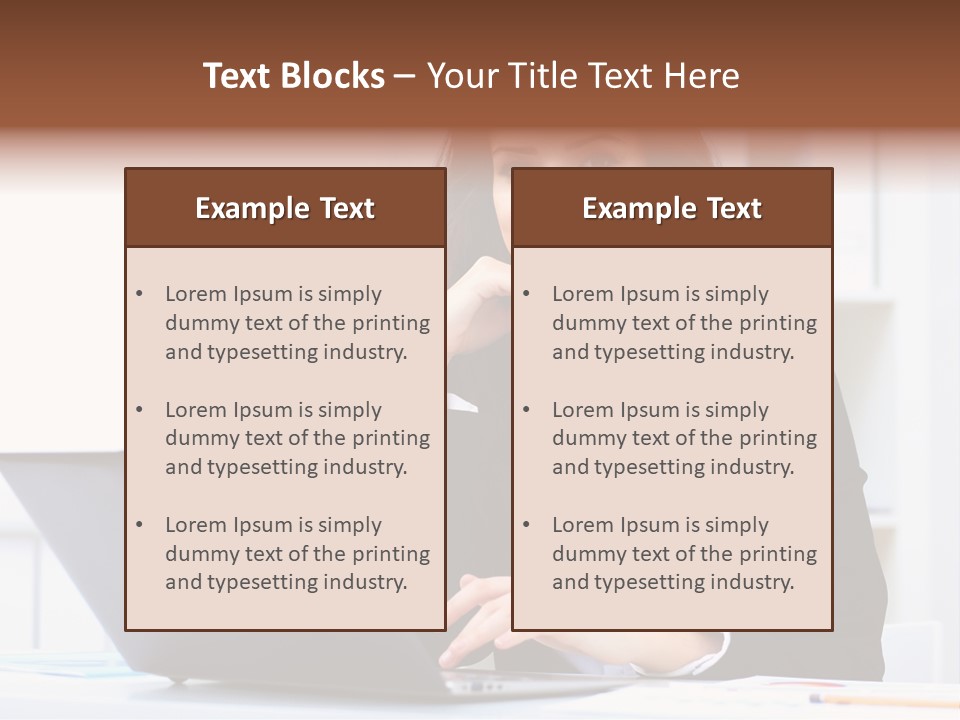 Portrait Young Professional PowerPoint Template