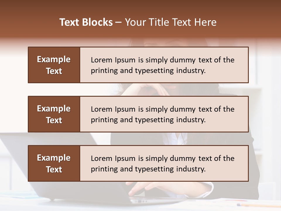 Portrait Young Professional PowerPoint Template