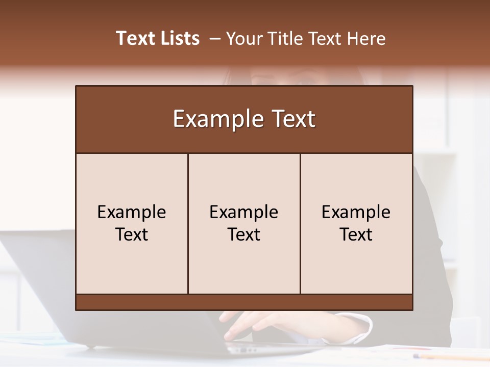 Portrait Young Professional PowerPoint Template