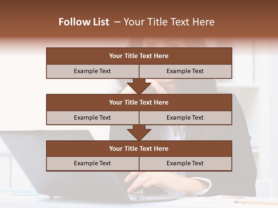 Portrait Young Professional PowerPoint Template