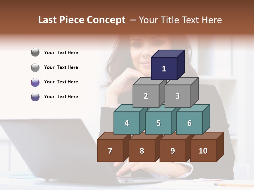 Portrait Young Professional PowerPoint Template