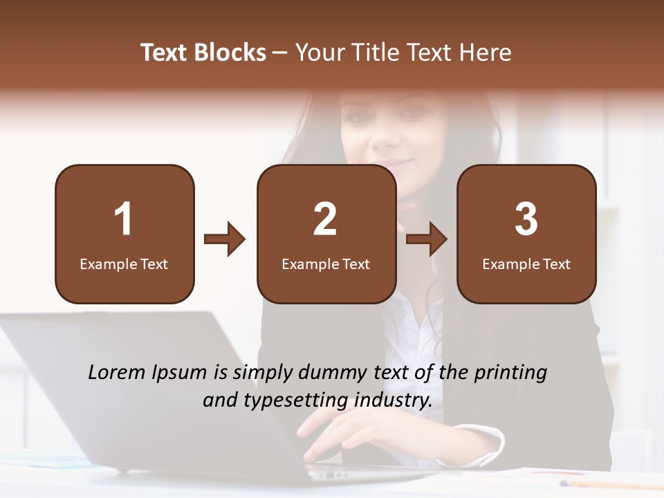 Portrait Young Professional PowerPoint Template