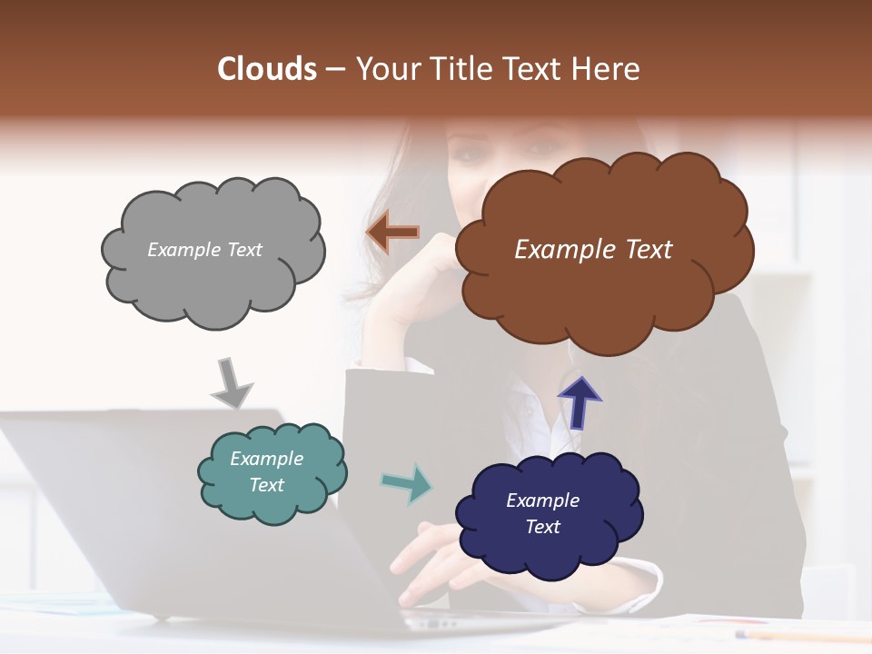Portrait Young Professional PowerPoint Template