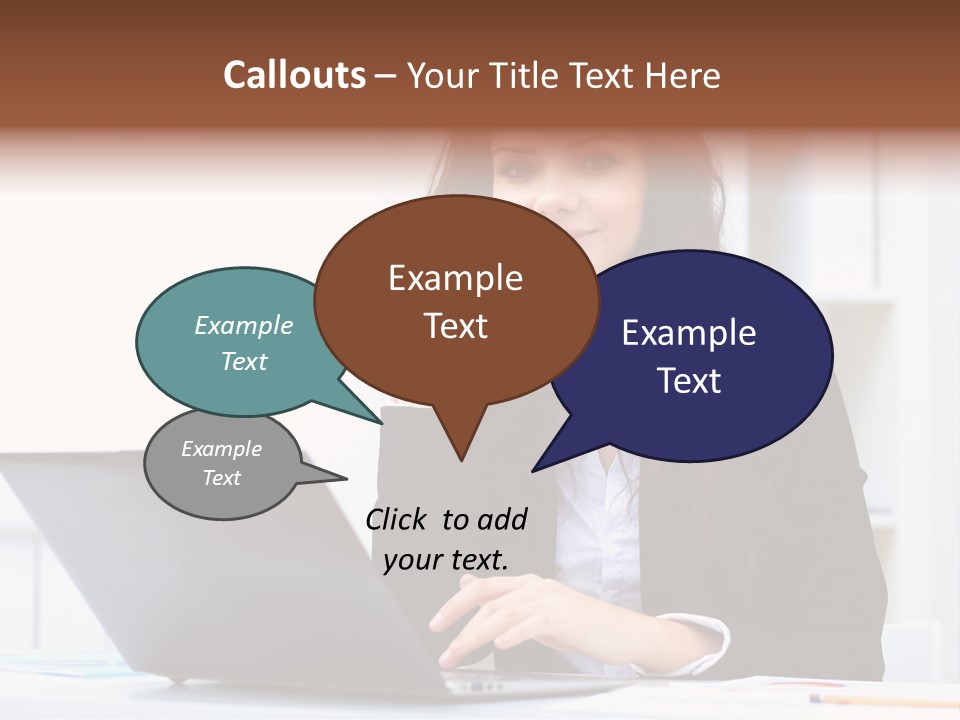 Portrait Young Professional PowerPoint Template