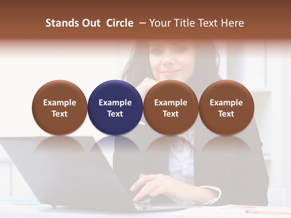 Portrait Young Professional PowerPoint Template