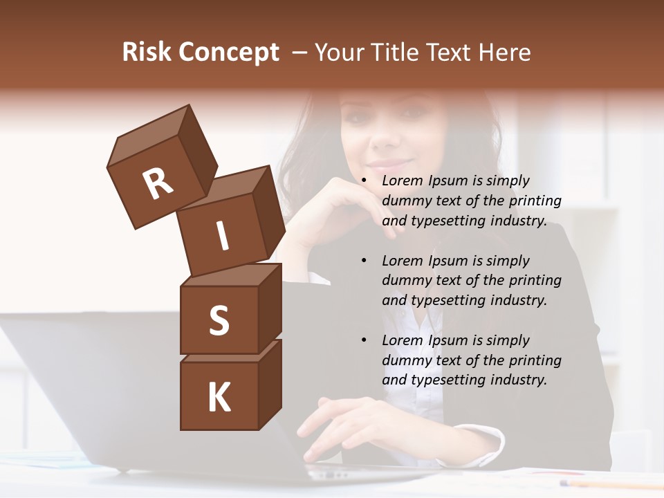 Portrait Young Professional PowerPoint Template