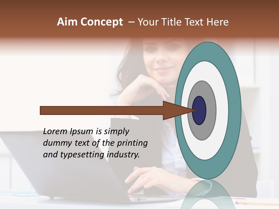 Portrait Young Professional PowerPoint Template