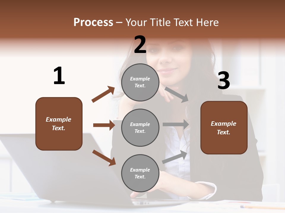 Portrait Young Professional PowerPoint Template