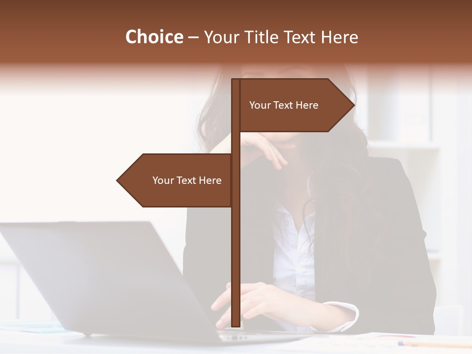 Portrait Young Professional PowerPoint Template