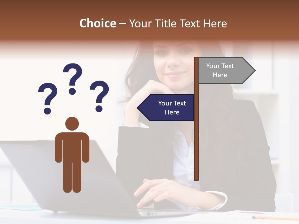 Portrait Young Professional PowerPoint Template