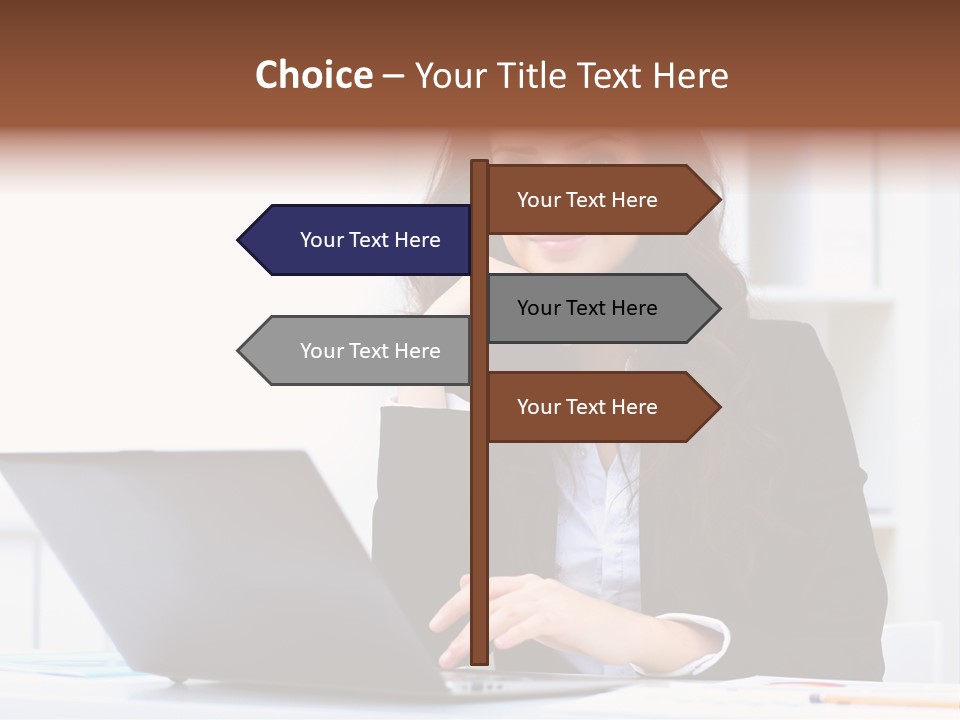 Portrait Young Professional PowerPoint Template