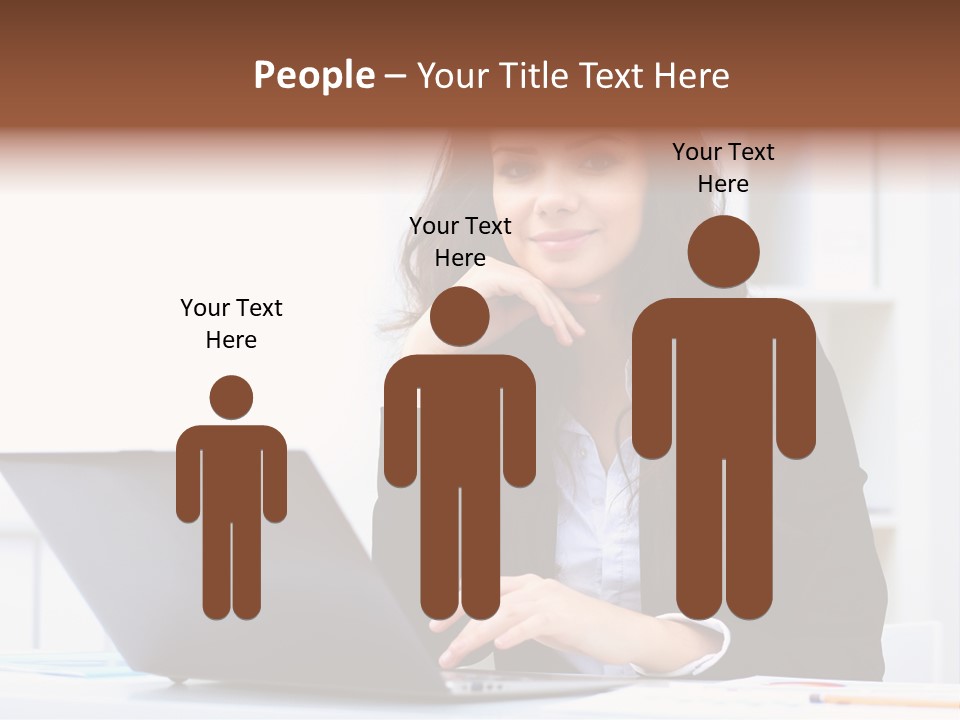 Portrait Young Professional PowerPoint Template