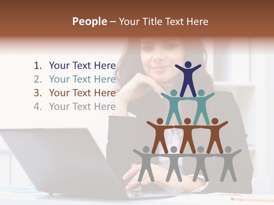 Portrait Young Professional PowerPoint Template