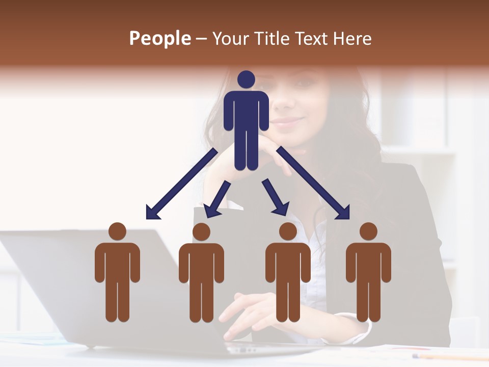 Portrait Young Professional PowerPoint Template