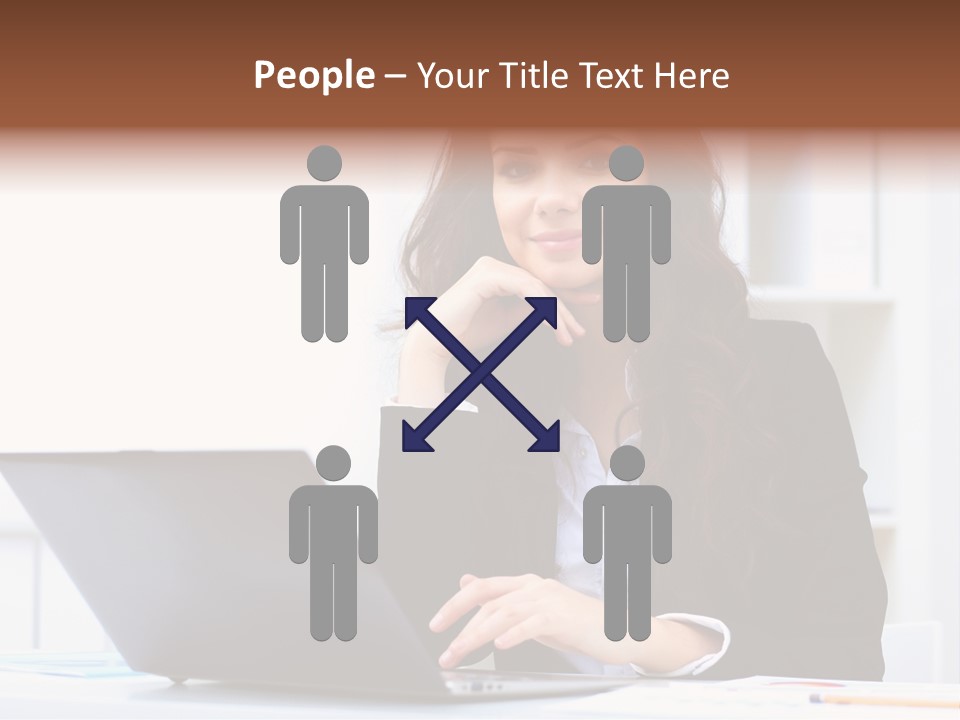 Portrait Young Professional PowerPoint Template